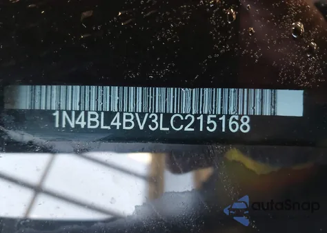 2020 Nissan Altima S Fwd z USA, uszkodzony, nr VIN 1N4BL4BV3LC215168